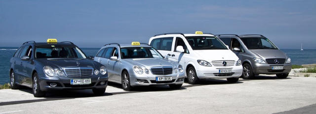 TAXI PIRAN - Der Fuhrpark vor einigen Jahren