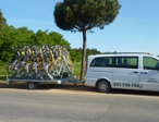 Taxi Piran - Trailers and bicycle holder - trailer for 20 bicycles, a carrier for 4 bikes