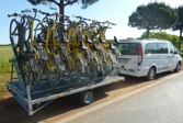 Taxi Piran - Rimorchio per biciclette e portabiciclette - rimorchio per 20 biciclette, supporto per 4 biciclette